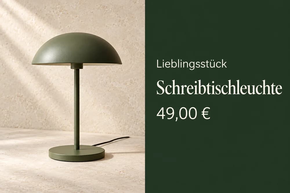 Lieblingsstück. Schreibtischleuchte. 49,00 Euro.